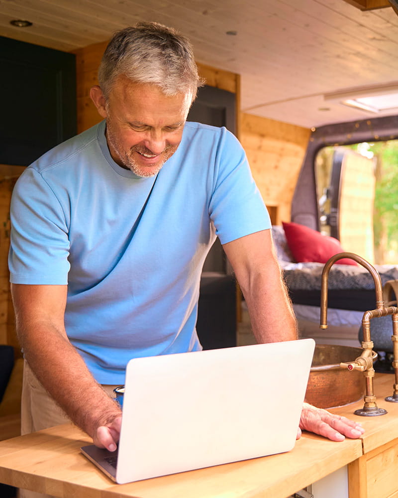 Portable internet illustration